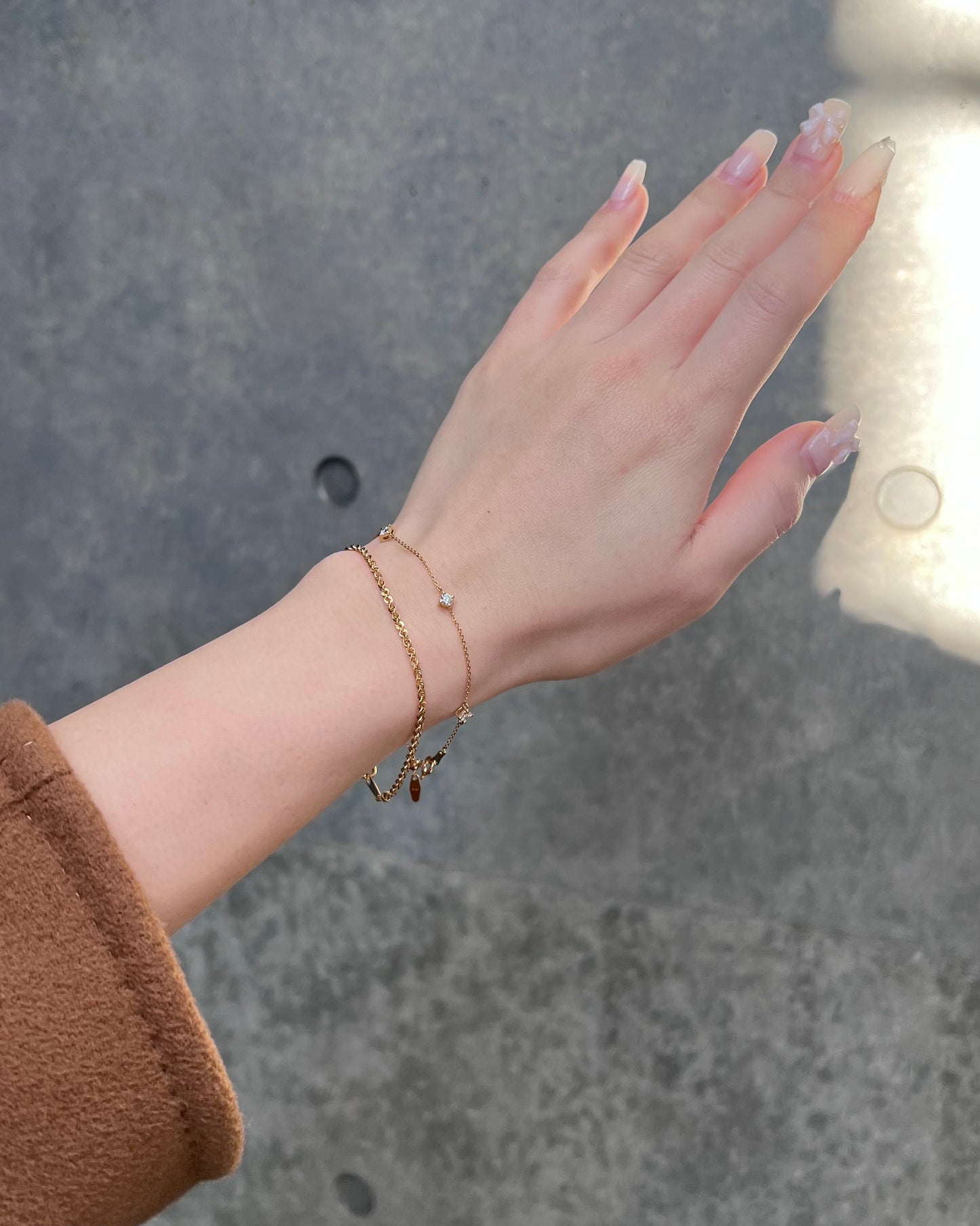 18K TWISTED ROPE CHAIN BRACELET