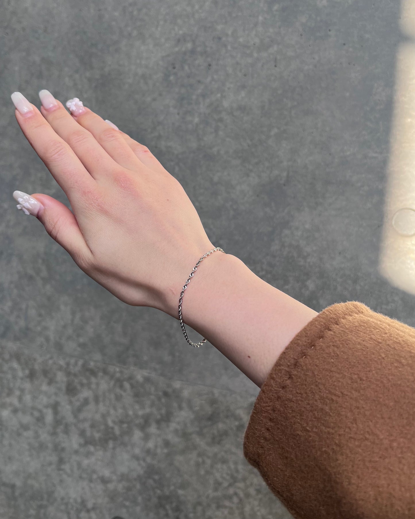 18K TWISTED ROPE CHAIN BRACELET