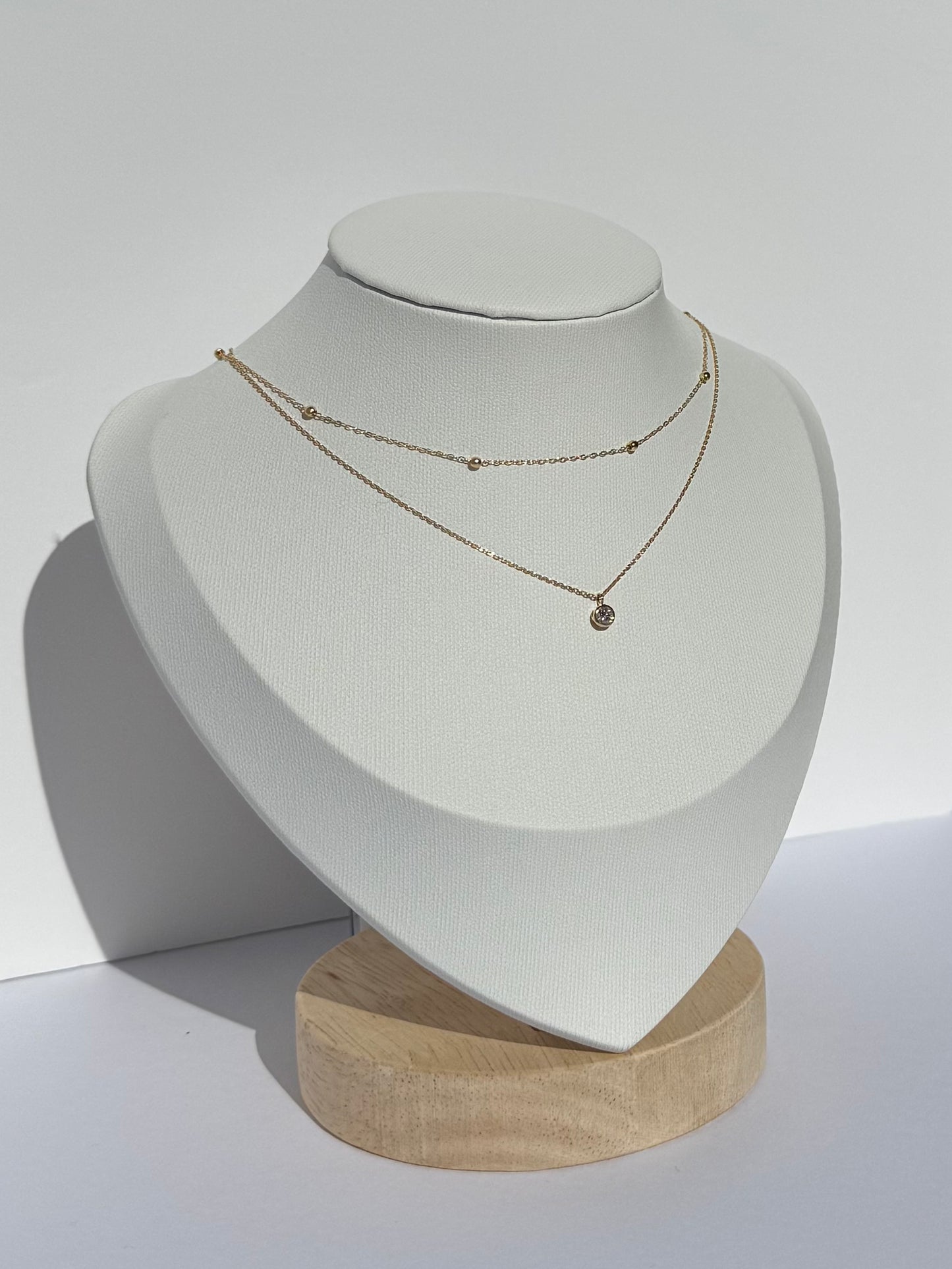 K18 STATION NECKLACE