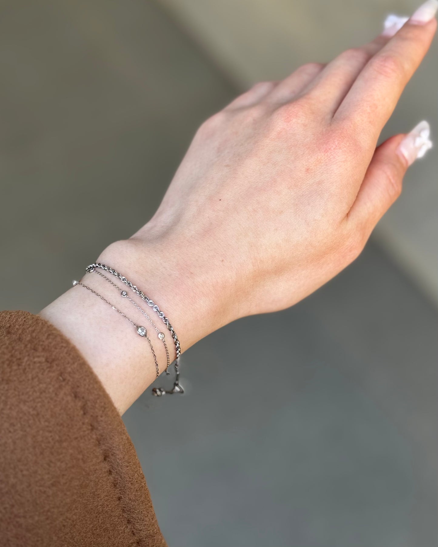 18K TWISTED ROPE CHAIN BRACELET