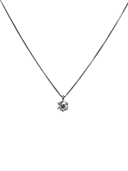 ROUND DIAMOND NECKLACE Pt950