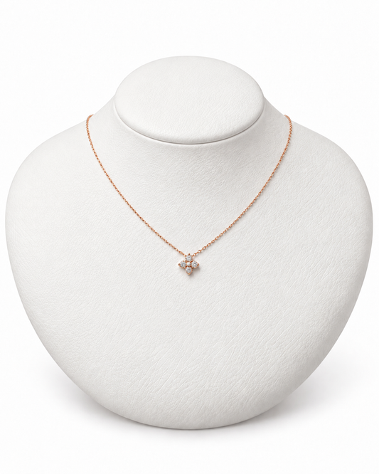 FLEUR DIAMOND NECKLACE