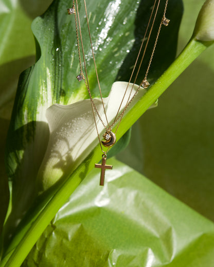 CROSS NECKLACE 18K