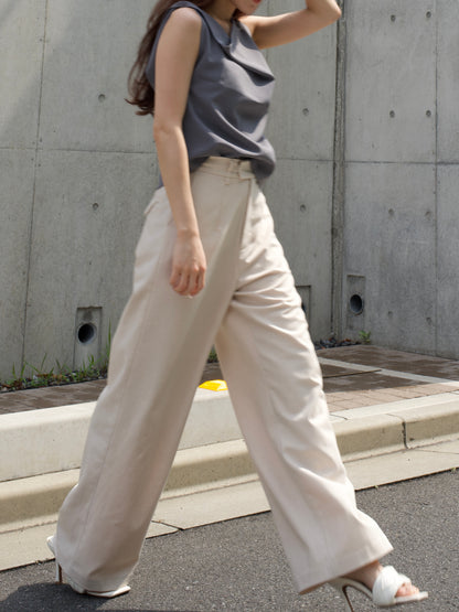 WIDE PANTS IN IVORY