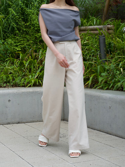 WIDE PANTS IN IVORY