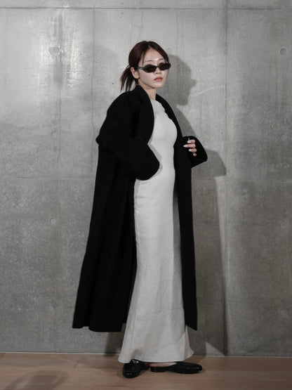 OVER SIZE LONG COAT IN BLACK