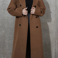 OVER SIZE LONG COAT IN BROWN
