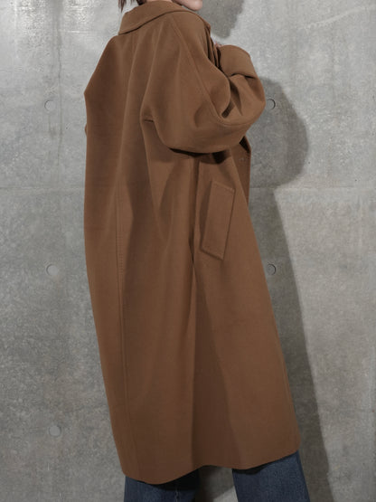 OVER SIZE LONG COAT IN BROWN