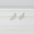 AKOYA PEARL GRADATION LINE EARRINGS