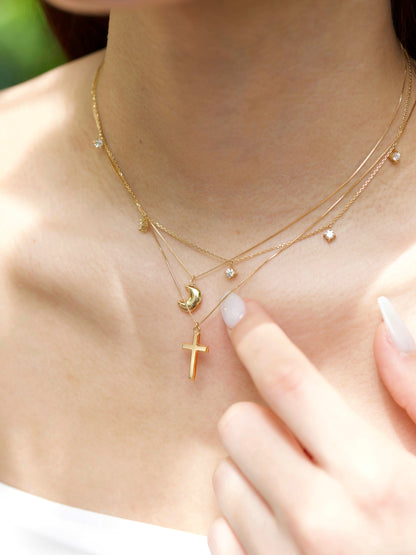 CROSS NECKLACE 18K