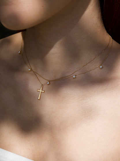 CROSS NECKLACE 18K