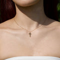 CROSS NECKLACE 18K