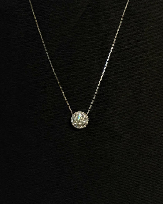 【SPECIAL】DIAMOND HALO NECKLACE 1.18ct
