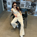 WIDE PANTS IN IVORY