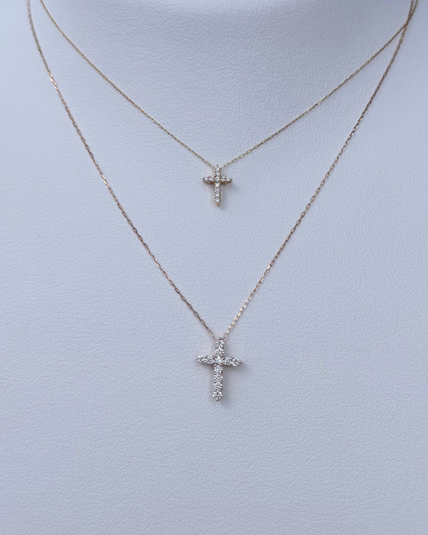 DIAMOND CROSS NECKLACE COLLECTION