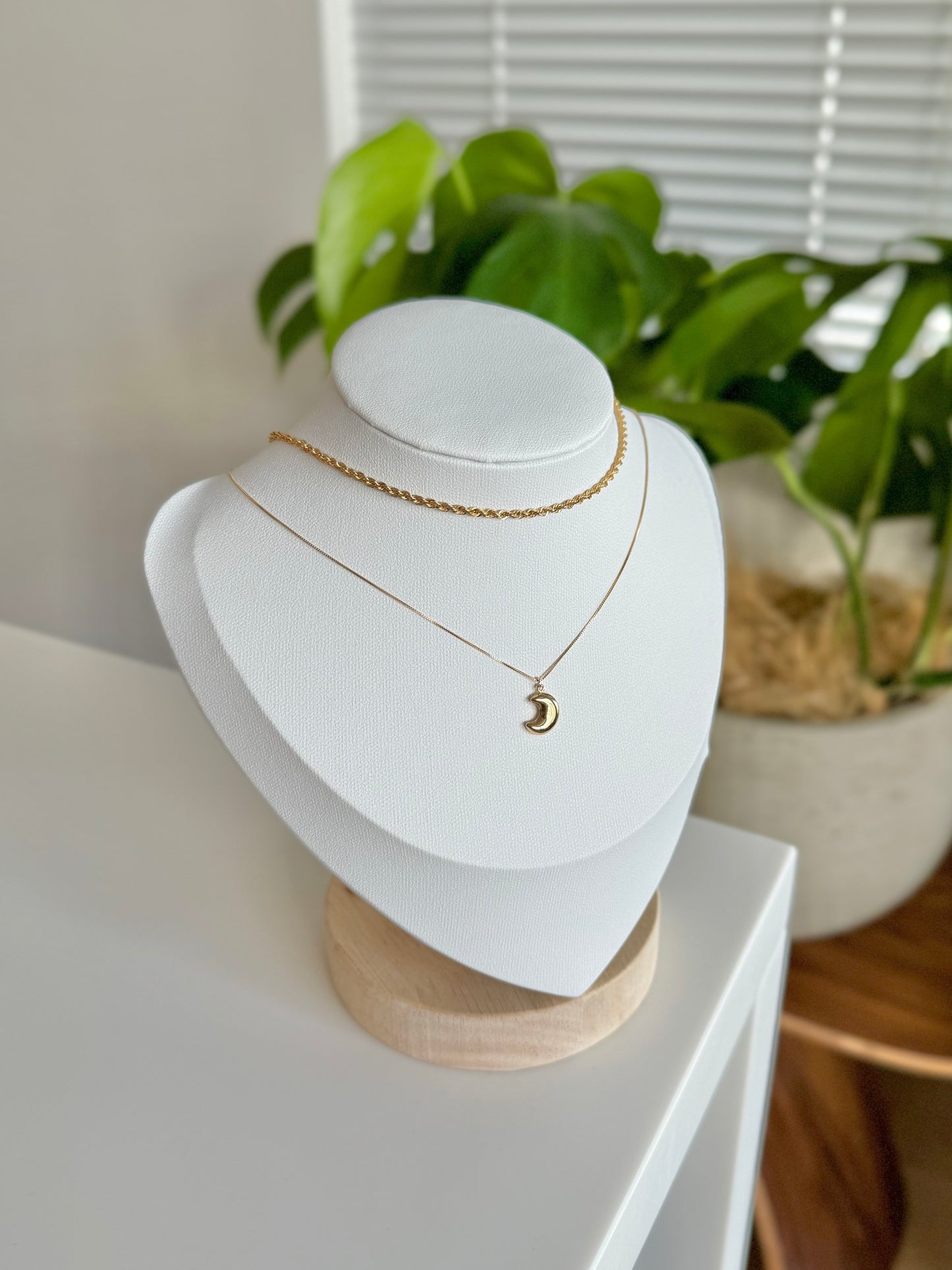 18K TWISTED ROPE CHAIN NECKLACE