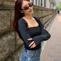 99% SUNBLOCK SHORT HOODIE IN BLACK