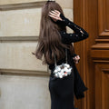 CUT OUT  RIB KNIT PARL TOP