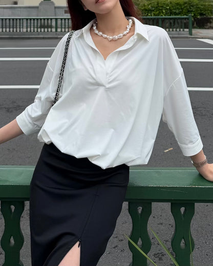 OVERSIZED SHIRT - UV99% CUT